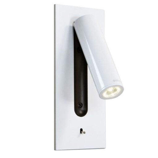White recessed hotel lamp 49501. Fixed 3 W LED in the lamp.
