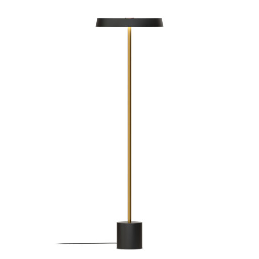 Kimber Floor Lamp - Black / brass