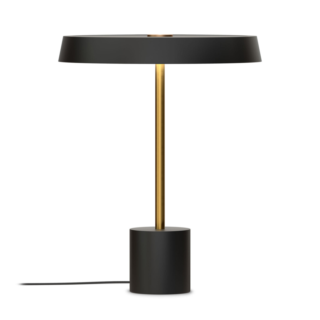 Musta LED pöytälamppu