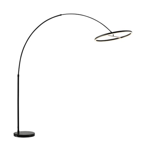 Musta Lounge LED-lattiavalaisin. Valaisimessa kiinteä 40 W LED.